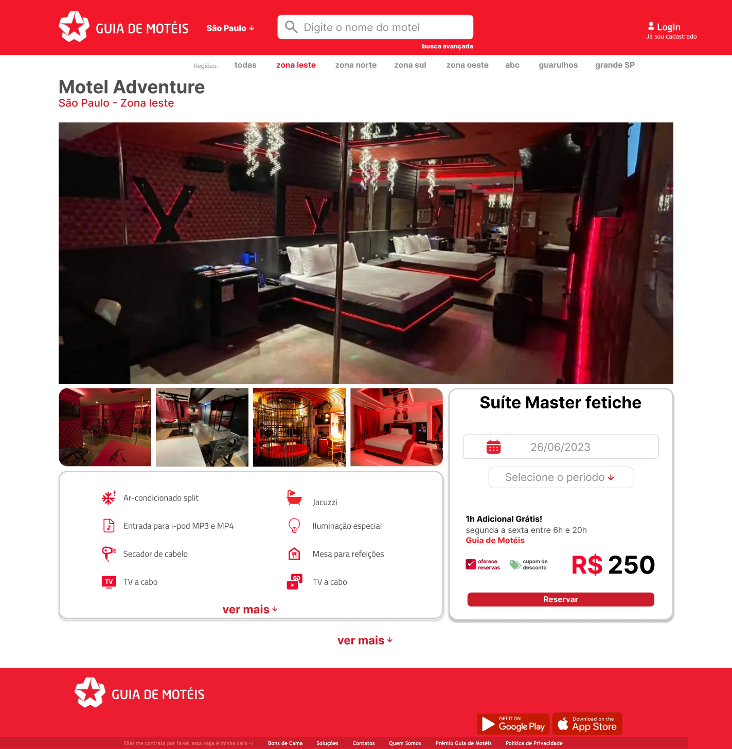 Reserva / proposta de redesign completa.