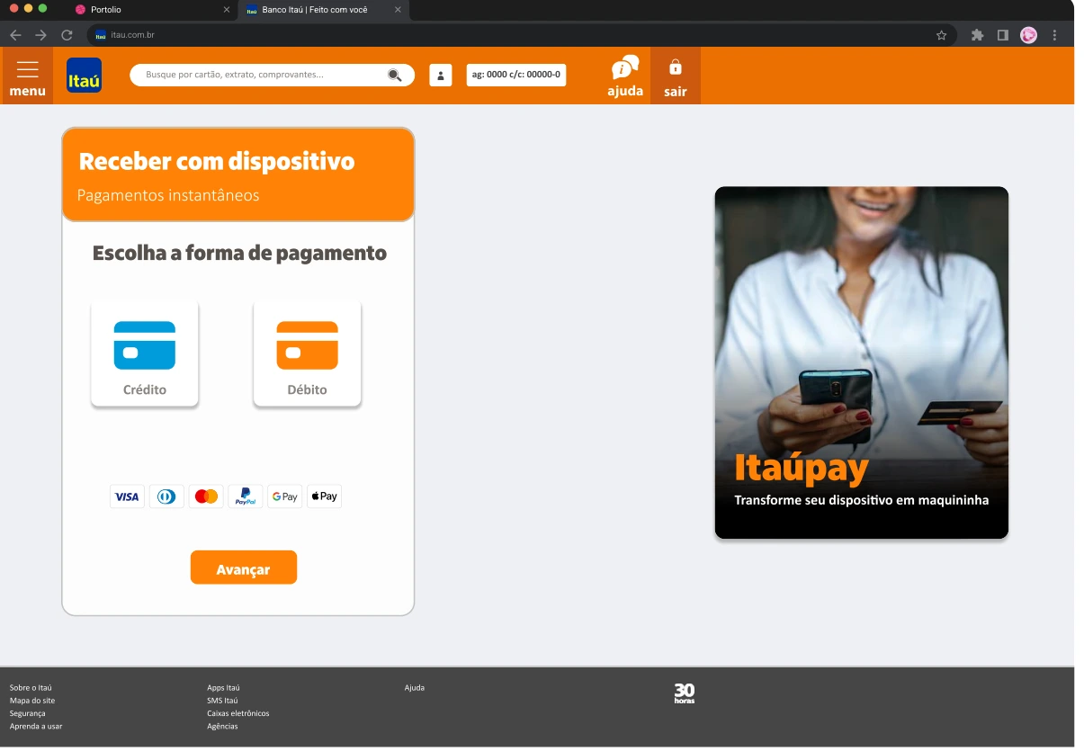 ItaúPay · Desktop
