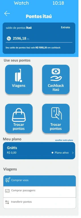 Programa de pontos · Relógio