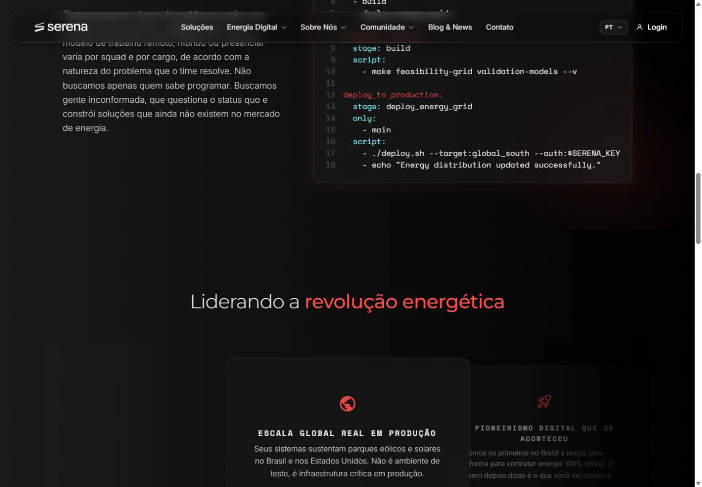Desenvolvedores / captura da interface em 16/10/2026